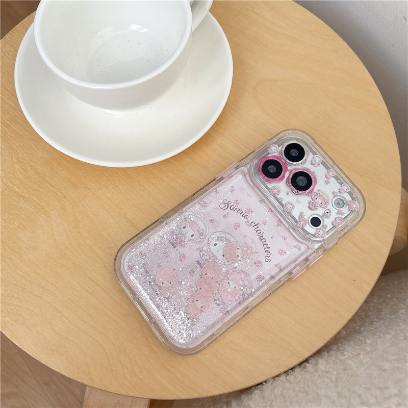 Ốp điện thoại cát lún dạng lỏng cho iPhone 17 Pro max Mellody Pattern TPU materia
