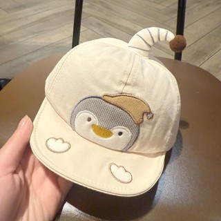 Mũ Bóng Chày WOAY, Mũ Cotton Hoạt Hình Chim Cánh Cụt Tấm Che Nắng, Chất Liệu Mỏng Thoáng Khí Có Thể Điều Chỉnh Thời Trang Mũ Đạt Đỉnh Cho Mùa Xuân Hè