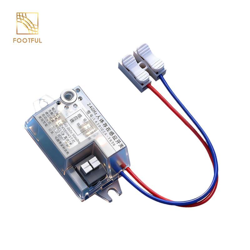 Công tắc chuyển động phát hiện sự hiện diện của con người 100W, các bộ phận sửa chữa đa chức năng cho lối vào 40-265V