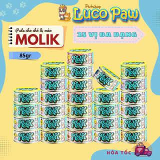 Pate MOLIK 85G 25 vị dành cho chó mèo