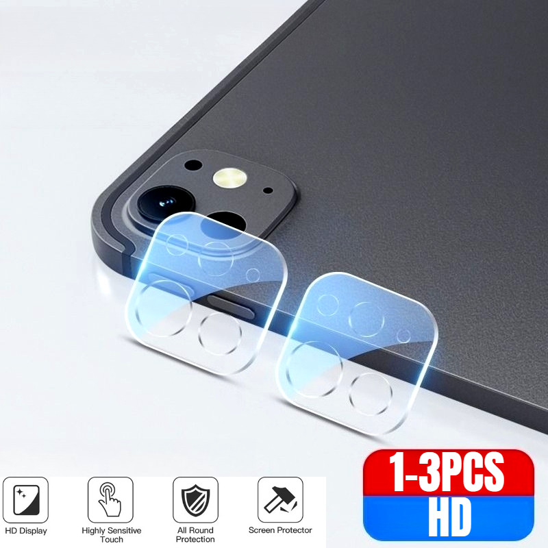 1-3 Chiếc Full Cover Bảo Vệ Ống Kính Máy Ảnh Kính Cho iPad Pro122.9 Pro11 HD Ống Kính Trong Suốt Kính Cường Lực Cho iPad Pro 12.9 11 2024 2025 2022 2020 2021 Ốp lưng Bảo Vệ Ống Kính