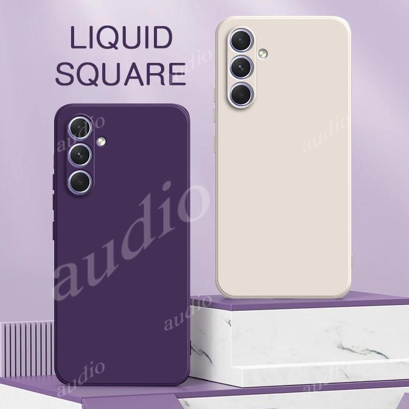 Ốp Lưng Silicon Lỏng Vuông Chính Hãng Samsung A57 5G Cho Samsung Galaxy A57 A37 A27 A17 A07 GalaxyA57 5G 4G Ốp lưng TPU Silicon Chống Sốc Cho SamsungA57 SamsungA37 5G