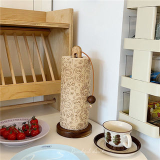 Giá Treo Khăn Nhà Bếp Bằng Gỗ Dọc Dùng Một Lần Rag Rack Acacia Gỗ Khăn Nhà Bếp Cuộn Giá Để Đồ