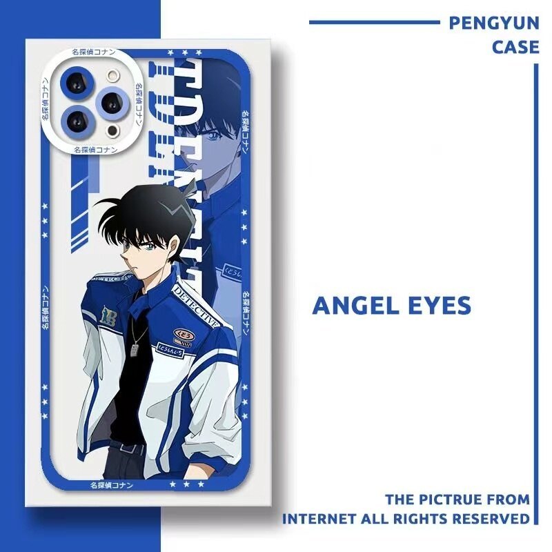 Ốp Điện Thoại Anime Conan Shinichi Mouri Ran Cho Samsung Galaxy A54 A55 A34 A35 A56 A36 A26 A07 A14 A15 A16 A25 A52 A52S A53 A12 A24 Vỏ Hoạt Hình Trong Suốt TPU Thời Trang