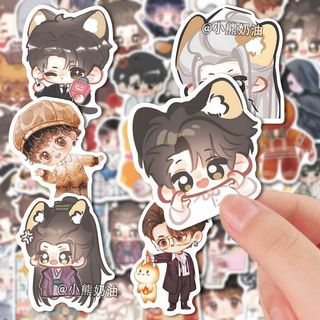 - 122 Tờ Phiên Bản Q Dễ Thương Tanjian Times Hàng Hóa Miếng Dán Dễ Thương Raiders Gỗ Đàn Hương Duoduo diy Điện Thoại Di Động Miếng Dán ipad Chống Thấm Nước