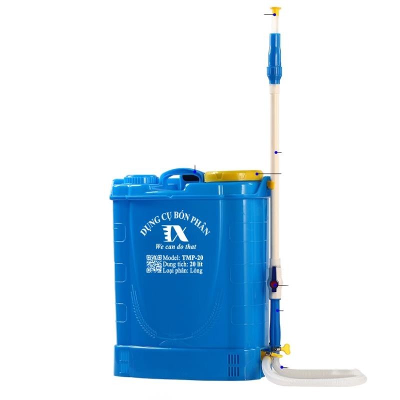 Bình Châm Phân Nước Đeo Lưng 20 Lít TMP-20 Tháp Xanh Tưới Gốc Tiết Kiệm Sức Lao Động, Dụng Cụ Chuyên Dụng Cho Cây Ăn Quả