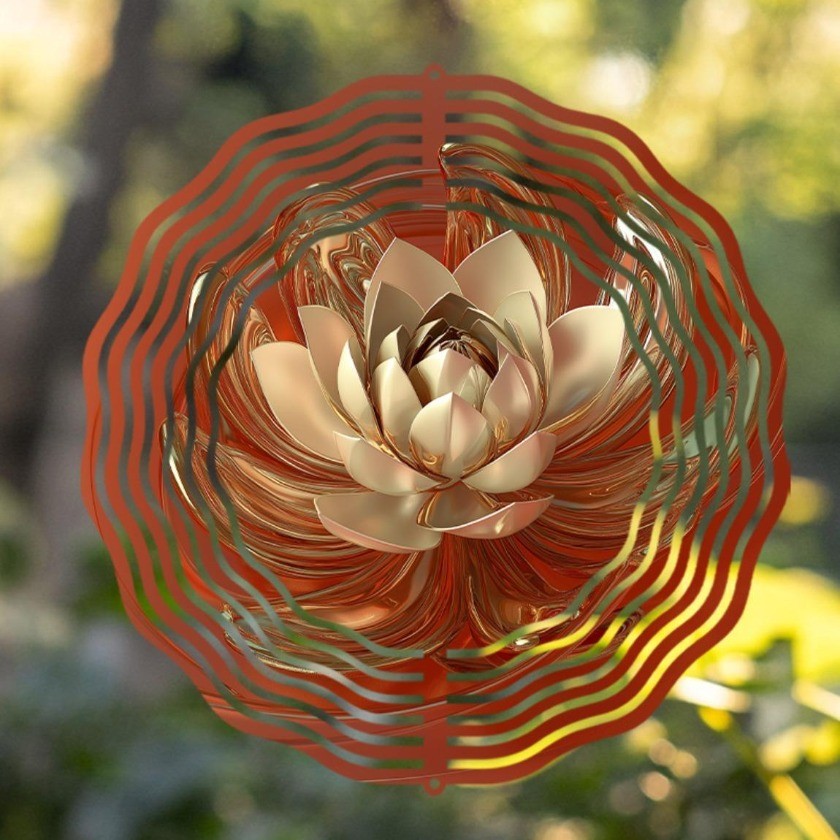 CIFbuy 10 Inch Treo Gió Spinner Ngoài Trời Trang Trí Sân Vườn Ban Công Bãi Cỏ Cối Xay Gió Spinner