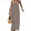 Váy maxi cami hở lưng với dây buộc lưng - Vải bền bỉ, phù hợp đi biển