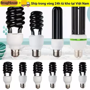 SNUGHOUSE Đèn đen UV E27 xoắn ốc AC 220V 13-40W, bóng CFL cực tím bẫy côn trùng
