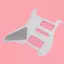 PICKGUARD 3PLY SCRATCH PLATE CHO Strat STRATOCASTER GUITAR 11 HOLE TRẮNG