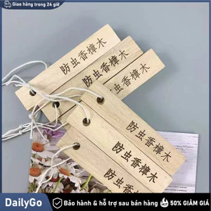 Set thanh gỗ long não 5 cái Thanh Gỗ Long Não, Chống Nấm Mốc, Ẩm, Khử Mùi Hôi, Bộ 5 Thanh, Có Dây Treo