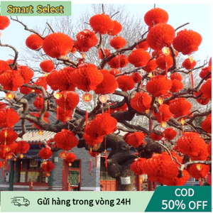 【COD】Đèn lồng giấy đỏ, chất liệu bền đẹp, thích hợp treo trang trí cửa nhà và sân vườn trong các dịp lễ hội.