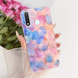 Dành Cho Vivo 1915 1916 Y19 Y5s U3x U10 Mới Thanh Lịch Họa Tiết Mèo Vỏ Silicon Mềm TPU Điện Thoại