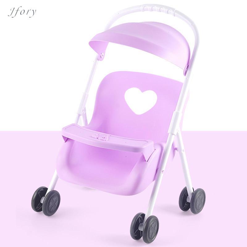 Jfory Trẻ Sơ Sinh Búp Bê Xe Đẩy Đồ Chơi Xe Đẩy Dễ Dàng Gấp Đẩy Xe Đẩy Trẻ Em Nhập Vai Trò Chơi