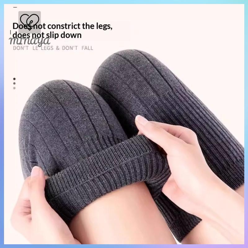 [MINAYA] 1 Cặp Len Dày Ấm Đầu Gối Bảo Vệ Chân Cashmere Bảo Vệ Đầu Gối Chống Gió Lạnh Chân Ấm Áp Nam Nữ KneeCap Chân Tay VN