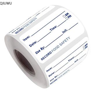 QIUWU 500 Cái / cuộn Miếng Dán Nhà Bếp Tủ Lạnh Tủ Đông Bảo Quản Thực Phẩm Ngày Nội Dung Nhãn.