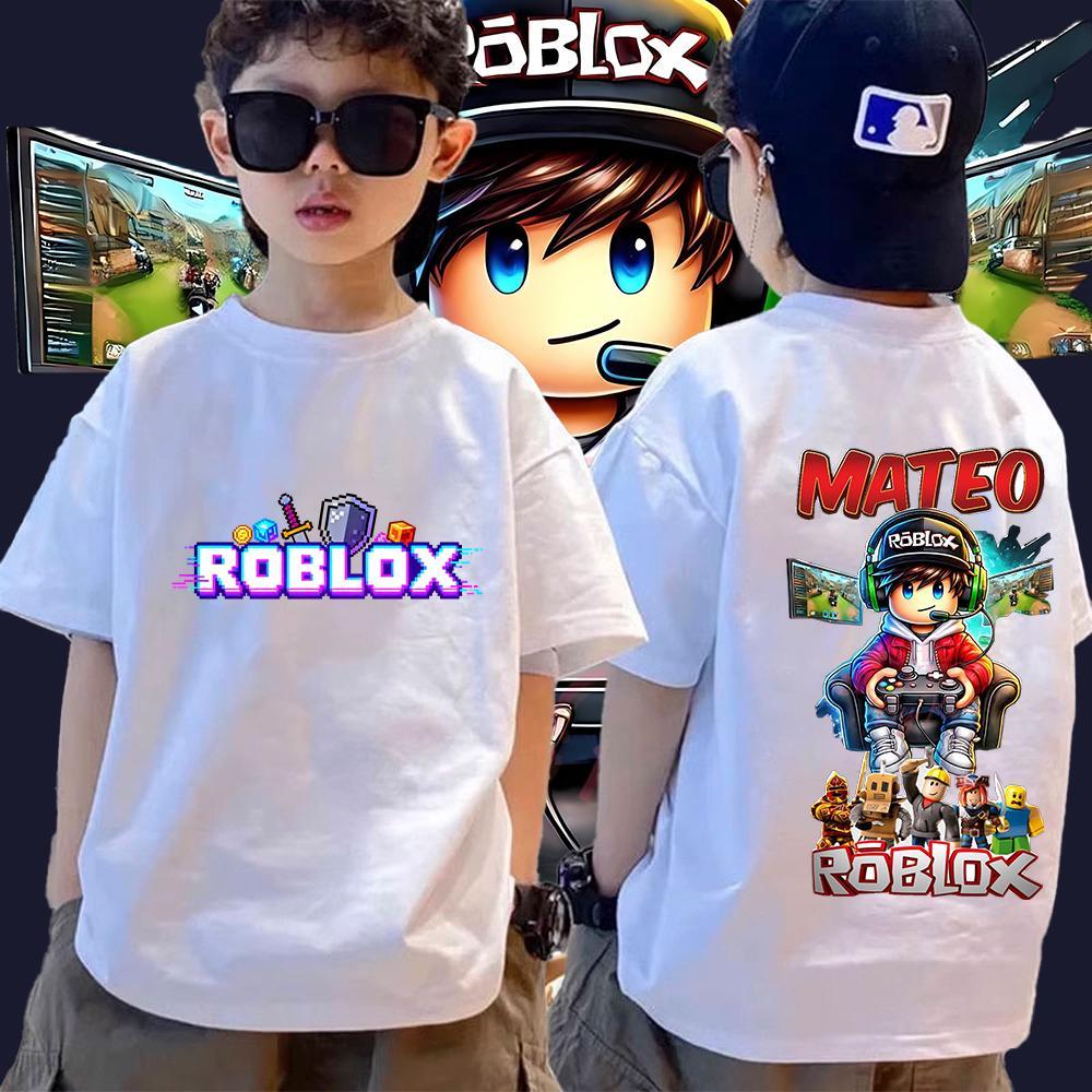 bán in áo lớn cotton Roblox bộ đồ gia đình trẻ em người lớn size 90-150 S-XXXL