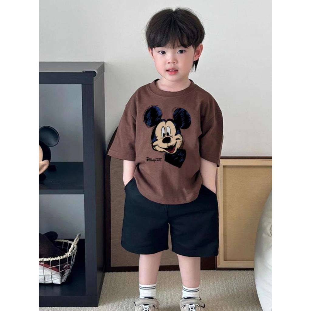 Áo Trẻ Em Đẹp, Mùa Hè, Cổ Tròn, Bé Trai Gái, Hoạt Hình, Ngắn Tay