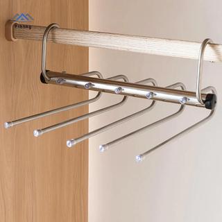 ELBBKG Gấp Quần Móc Treo 5 / 9 Lớp Thép Không Gỉ Tiết Kiệm Không Gian Quần Áo Ra Tổ Chức Cho Tủ Quần Jean Quần Khăn Mới