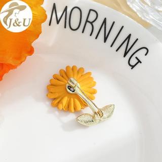 JU Huy hiệu pha lê sang trọng thiết kế hoa hướng dương thổ cẩm - Phụ kiện thời trang cho áo khoác văn phòng và tiệc cưới VN