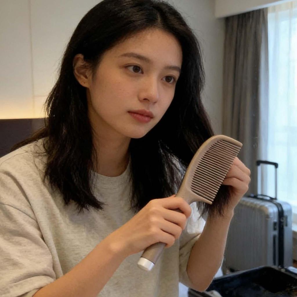 Lược Cà Phê Chống Tĩnh Điện - Bàn Chải Detangling Kiểm Soát Dầu - Phụ Kiện Chăm Sóc Tóc Tạo Kiểu Salon Chuyên Nghiệp
