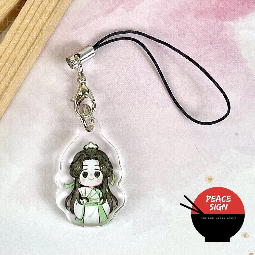 (CHIBI ĐỨNG) Dây Treo Điện Thoại Ma Đạo Tổ Sư Thiên Quan Tứ Phúc Hệ Thống Tự Cứu anime mica acrylic móc khóa Women Nữ