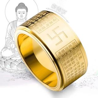 Nhẫn nam thép titan retro hình trái tim không phai màu, bảo vệ và giải tỏa căng thẳng, 2026.01.23