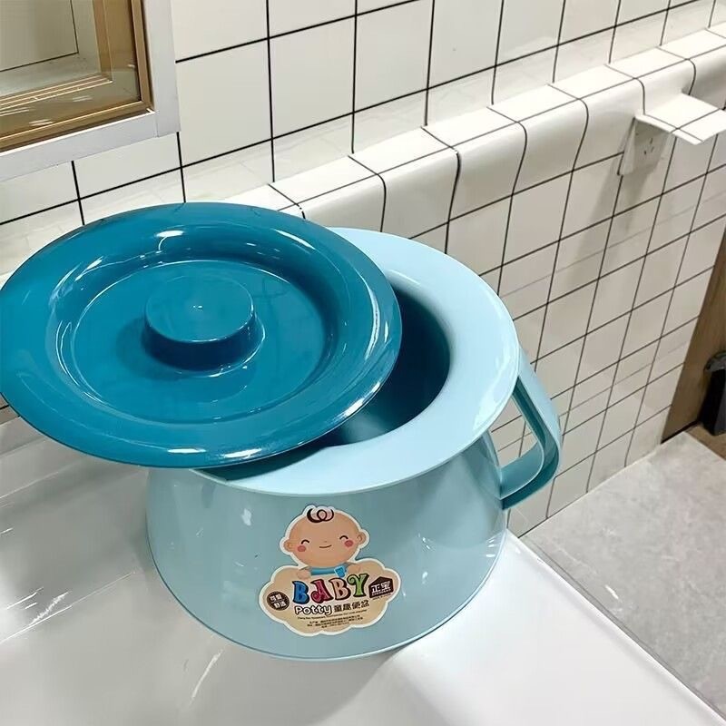 Dày Spittoon Nhà Vệ Sinh Trẻ Em Bô Nước Tiểu Tiểu Bồn Tiểu Trẻ Em Vệ Sinh Hộ Gia Đình Có Nắp 1.23