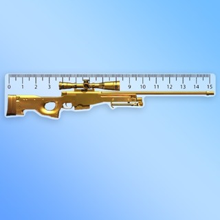 Mô hình Thước Kẻ Học Sinh 15cm In Free Fire Cs Go Counter Strike Cf Game Hành Động-ĐH