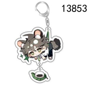 Danganronpa Anime Togami Byakuya Komaeda Nagito Keychains Acrylic Key Ring Cute Funny Cartoon backpack ornam