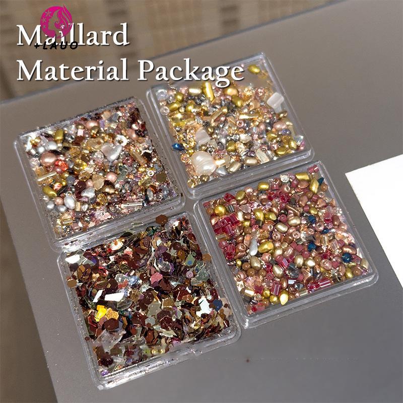 Springevenstar 1 Hộp Sáng Tạo Handmade Không Đều Ro Mảnh Chất Liệu Làm Đầy Móng Tay Nghệ Thuật Bão Cát Mạt Trang Trí Đá Số Lượng Lớn Làm Đẹp Springevenstar