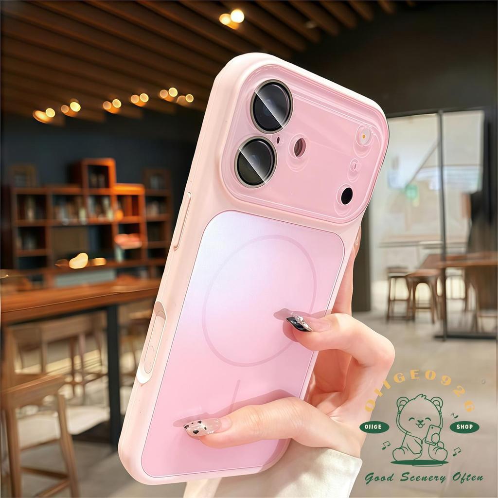 【 Ốp lưng iPhone17 】 Vỏ điện thoại từ tính mờ AG Silicone iphone17 Pro Max 16 15 cho vỏ iPhone Vỏ mềm silicon TPU chống sốc