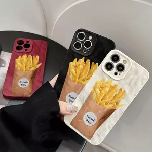 Khoai tây chiên cho trường hợp iPhone 16 iPhone 14promax Bao gồm tất cả 15Plus Tính cách 13 Mới