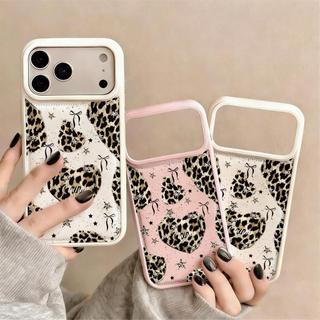 Leopard Rhapsody cho trường hợp iPhone 16promax iPhone 15 mới 14 dễ thương 1312 lỗ lớn