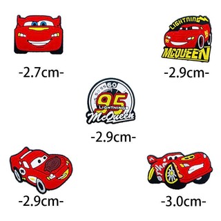 Charm ô tô đỏ -  Charm Gắn Dép Ô Tô Hoạt Hình MCQUEEN Cute, Phụ Kiện DIY Dép Xinh- Set charm gắn dép cross siêu hot hit