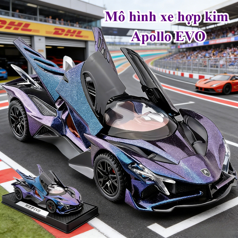 Xe hợp kim Apollo Project Evo Model tỷ lệ 1: 32 có đèn và âm thanh, đồ ...
