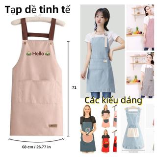 Tạp Dề , Kèm Khăn Lau Tay Và Túi Lớn, Tiện Lợi Cho Nhà Bếp, Chống Bẩn, Dễ Dàng Dọn Dẹp, Lý Tưởng Cho Nấu Nướng