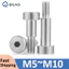 Thép không gỉ 304 Lục Giác Ổ Cắm Nắp Đầu Vai Bu Lông M5 M6 M8 M10 Vũ Nữ Thoát Y Vít Thứ Vít