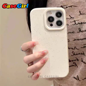 Ốp Lưng Cho IPhone 16 17 13 15 11 12 14 Pro Max XR X XS Max 16 7 6S 6 8 15 14 SE Cặp Đôi Sáng Tạo Màu Hồng Vỏ Mềm Lúa Mì