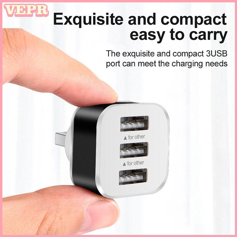 Bộ mở rộng sạc USB ô tô hương 2.0 Bộ chia USB mở rộng 3 cổng có đèn báo cắm và chạy 3 trong 1 cho trung tâm điện thoại thông minh vn