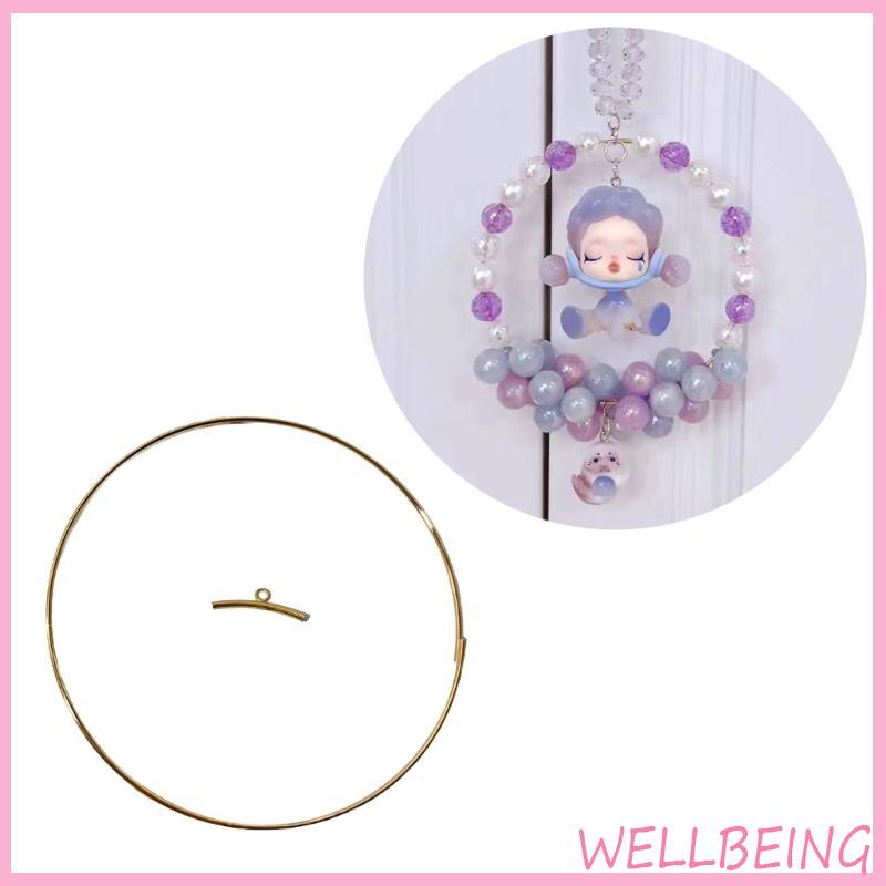 Wellb 5 Chiếc Vòng Thủ Công Vòng Hoa Macrame Vòng Nhẫn Để Làm Trang Trí Đám Cưới
