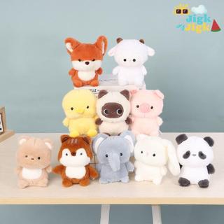 Búp bê đồng hành sang trọng JIGK, Gối động vật nhồi bông voi gấu, Kawaii Sang trọng siêu mềm 16cm Động vật sang trọng Bàn làm việc đồ chơi sang trọng