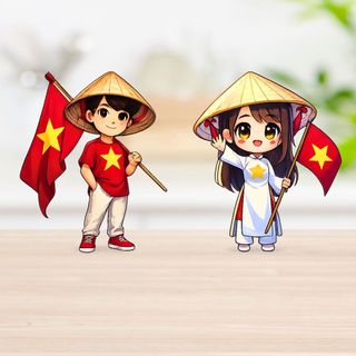 Bộ Tem UV NỔI 3D Dán Hình Yêu Nước Việt Nam Dành Cho Xe Máy, Ô tô, Set 2 Miếng Độc Đáo, chống nước bền mầu