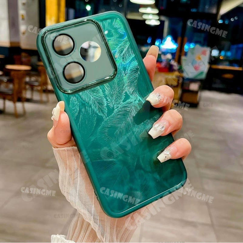 Realme Note 80 2026 Vỏ mềm silicon họa tiết lông vũ lấp lánh cho RealmeNote80 Realme Note80 Note 80 70 80x 5G 4G 2026 Vỏ điện thoại chống sốc Vỏ bảo vệ ống kính máy ảnh