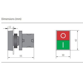 (Freeship) Nút Nhấn Kép Start - Stop NP2-EL8325, Hãng CHINT