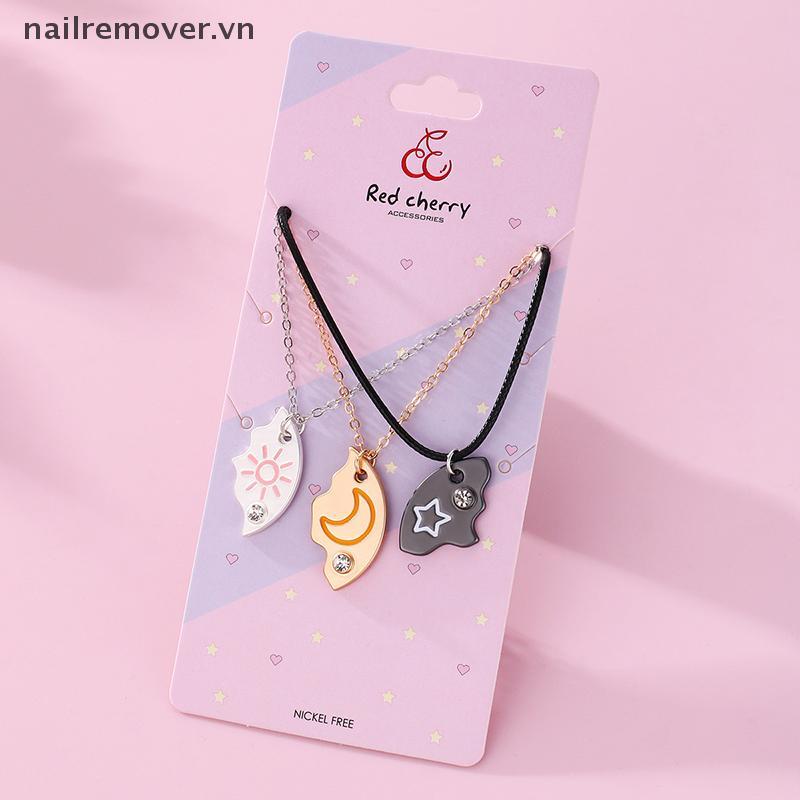 Mặt Dây Chuyền Nelace Đôi Cho Bạn Bè, Bộ 3 Chiếc Mới