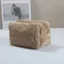 EBINLANDS Nhung Sang Trọng Túi Trang Điểm, Túi Bảo Quản Mỹ Phẩm Puffy Di Động, Lông Mềm Mại Dễ Thương Dung Tích Lớn Túi Vệ Sinh Du Lịch Nữ Bé Gái