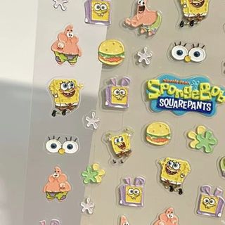 🍒 Nhãn dán móng tay hoạt hình Baby Pie Star 3D Ngoại hình học sinh Nhãn dán móng tay dập nổi ba chiều 26.3.1