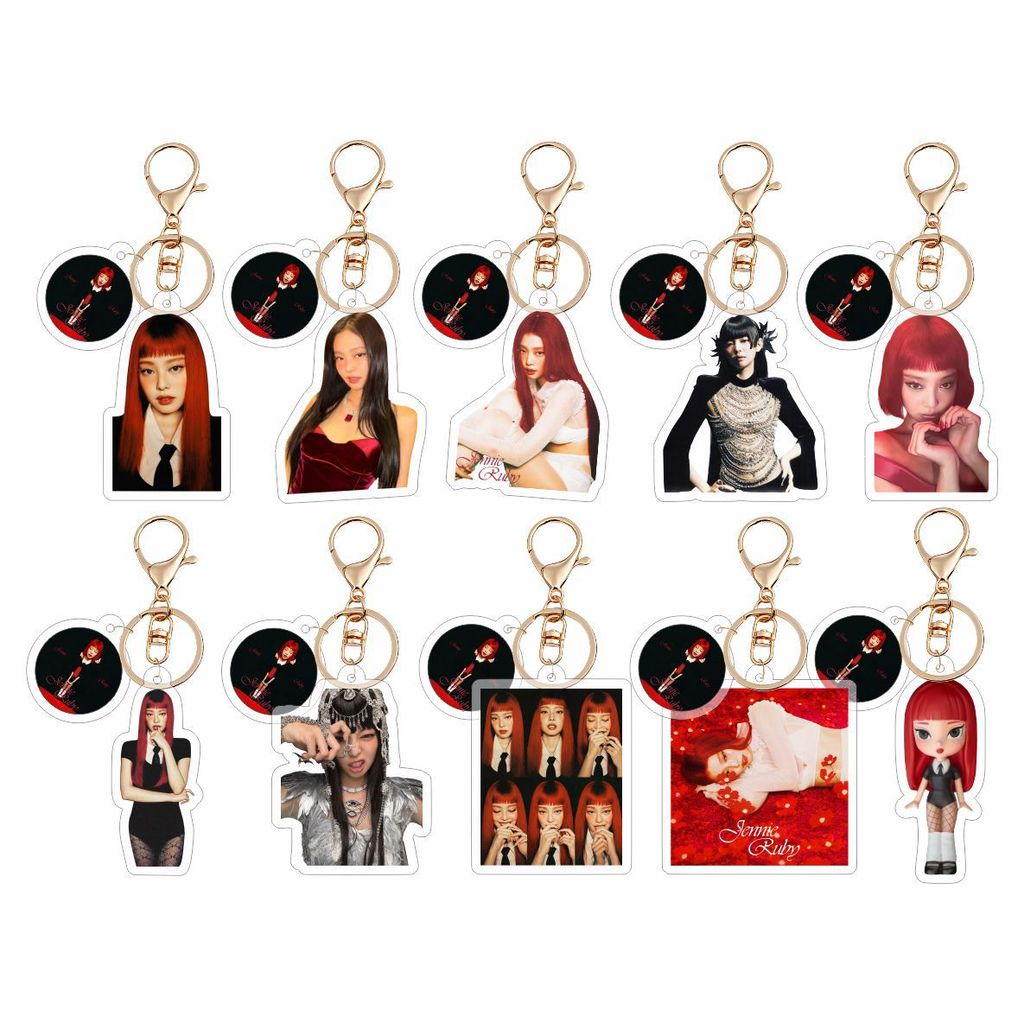 KPOP JENNIE SOLO Acrylic Keychain JENNIE RUBY Album Concept Photo