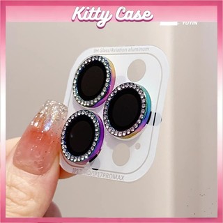Phim bảo vệ ống kính máy ảnh iPhone 11 13 16 17 15 14 12 XR Pro Max Shiny Diamond Rhinestone Lens Nhiều màu để lựa chọn